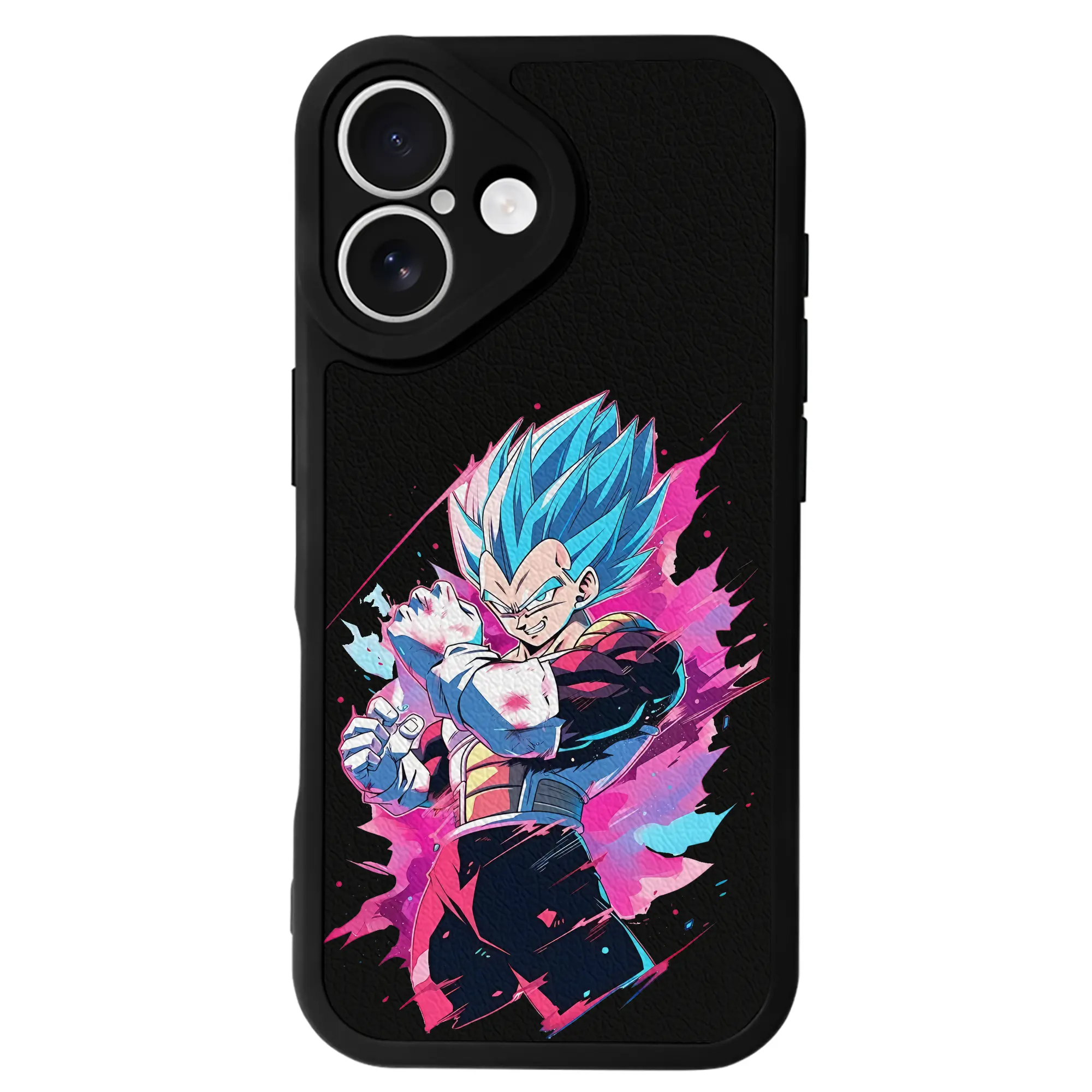 ドラゴンボール グッズ ベジータ - IPhone 16シリーズ対応 ・ シリコンスマホケース ・ レザー調 ・ 高精度フィット ・ 耐衝撃 ・ ワイヤレス充電対応 ・ 精密カット